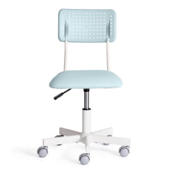 Кресло на колёсиках Funny ткань, голубой