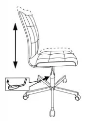 Кресло для оператора Бюрократ CH-330M Коралловый экомех