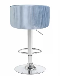 Стул барный ДОБРИН ДЭРCЙ Cеро-голубой велюр 1922-6 / DOBRIN DARCY Cеро-голубой