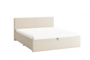 Кровать 1.6 Сандра 2 с подъем. механизмом ЗП.КМ1.6-12.2 крем (велюр) / ZP.KM1.6-12.2