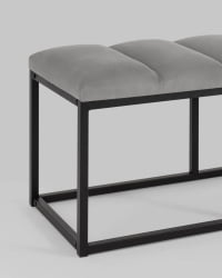 Банкетка Хостен 2 велюр Серый