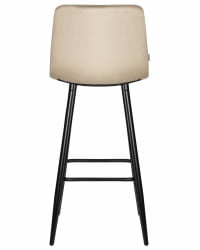 Стул барный DOBRIN NICOLE (черные матовые ножки, мокко велюр (108-104))