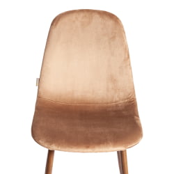 Металлический стул БРЕЕЗЕ (мод. ДЖСC-58) Велюр/металл , 44 х 53 х 86 см, Дэрк бровн (темно-коричневый) ХЛР11/ орех / BREEZE (mod. JSC-58) Dark brown HLR11/