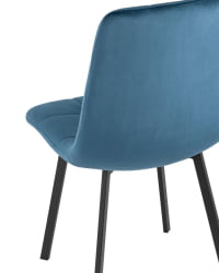 Комплект из двух стульев Чиллй велюр сине-зеленый 2 шт. / Chilly