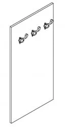 Вешалка-панель с крючками KHP 5010 Дуб сонома светлый