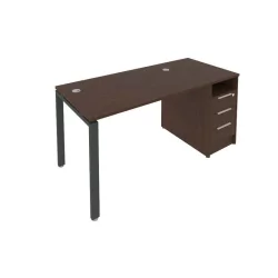 Рабочая станция с опорной тумбой Metal System Б.РС-СТП -1.2 Венге/Антрацит
