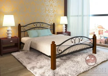 Кровать Надежда Lux plus 1200х1900 Черная