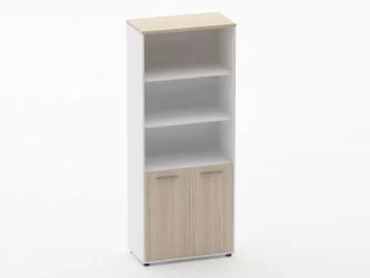 Шкаф 4 широкий верх открытый, низ закрытый Deka 10.19.111 Туя/Белый