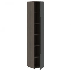 Шкаф-колонка с глухой дверью (правый) VELION VHCS 40.1 R Яшма черный Дуб Сильвер