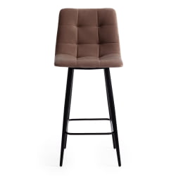 Барный стул CHILLY (mod. 7095пб ) ткань/металл, 53x44x94 см, высота до сиденья 66 см, бежевый barkhat 5/черный