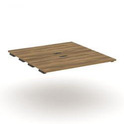 Двойной стол-приставка к двум опорным тумбам/шкафам CONCEPT CN.DSPR-007 Сандал Янтарный Антрацит