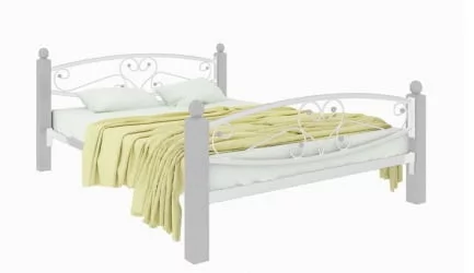 Кровать Каролина Lux plus 1400х1900 Белая