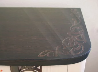 Комплект мебели для спальни Катрин №04 Дуб венге Белый песок Санчо крем Браун вуд