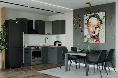 Угловая кухня Антрацит 2000х1200