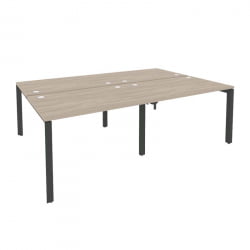 Рабочая станция на П-образном м/к ОНИКС О.МП-Д.РС-4.2.8 Дуб Аттик/Антрацит / ONIX O.MP-D.RS-4.2.8