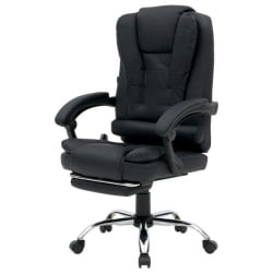 Кресло офисное CРОМЕКС (КРОМЕКС) Лоунге МС-007 экокожа черное / CROMEX Lounge MS-007