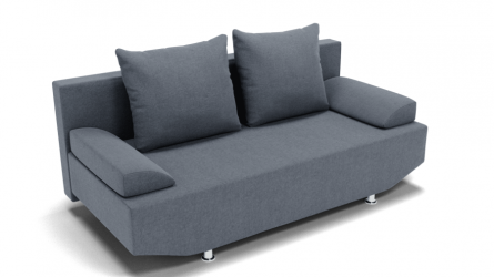 Диван велюр Сити (ЗР) Цвет фасада: Серый; Тип: Прямой; Материал фасада: Металл/Велюр