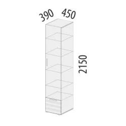 Шкаф-пенал Денвер 400.06
