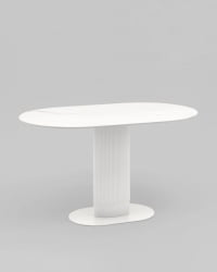 Стол обеденный Мйстерй 130х80 см белый керамика / Mystery