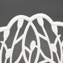 Скамья Secret De Maison Strauss (Штраус) + подушка алюминиевый сплав, 99*56*76, butter white