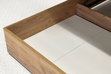 Кровать с подъемным механизмом 160х200 см Адам MSA-06 дуб крафт золотой/белоснежный (экокожа)