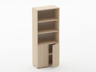 Шкаф высокий полуоткрытый Глассй 6.19.121 Дуб молочный / Glassy