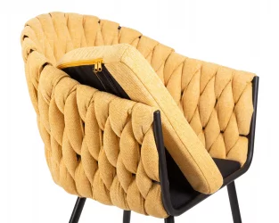 Стул обеденный DOBRIN MATILDA Желтая ткань LAR 275-8