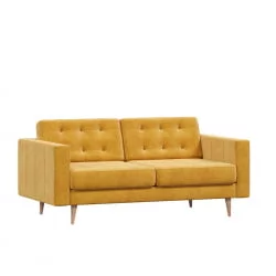 Диван с пластиковыми ножками Торн Горчичный