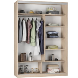 Шкаф-купе B-220х160х60-2(ВД-D10D10)