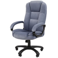 Кресло офисное CHAIRMAN HOME 600 велюр Голубой