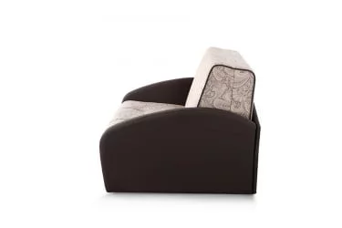 Бежевый диван Оливер 1 Стандарт Роял бежево-лиловый Домус шоколад