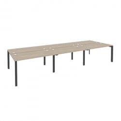 Рабочая станция на П-образном м/к ОНИКС О.МП-Д.РС-6.3.7 Дуб Аттик/Антрацит / ONIX O.MP-D.RS-6.3.7