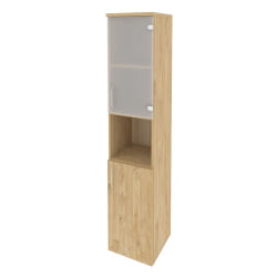 Шкаф высокий узкий правый ОНИКС О.СУ-1.4(Р) Тиквуд Светлый / ONIX O.SU-1.4(R)