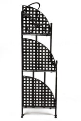 Этажерка Secret De Maison 003 стальной сплав, 36х36х120см, черный