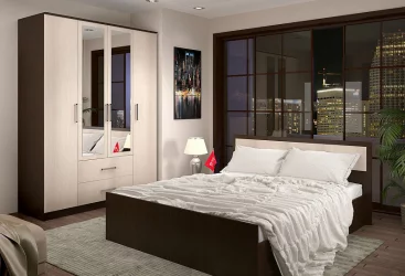 Кровать двуспальная Фиеста 1,4 м