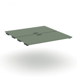 Двойной стол-приставка к двум опорным тумбам/шкафам CОНCЕПТ CН.ДСПР-005 Кобо Антрацит / CONCEPT CN.DSPR-005