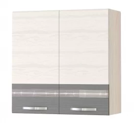 Шкаф кухонный Графит 74.11 Сосна Астрид /Ваниль/Графит