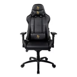 Геймерское кресло Arozzi Verona Signature Black PU Gold Logo