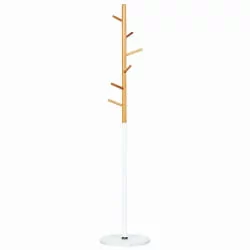 Вешалка-стойка BRABIX CR-1906 на мраморном диске Белый