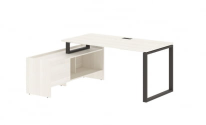 Стол с тумбой ЕДИС ЕКCТ 17814 Ясень Траун Мокко / EDIS EQCT