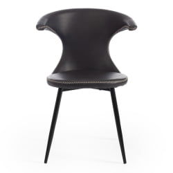 Стул FLAIR (mod. 9020) экокожа/металл, 60 х 56 х 78 см , серый 22/черный