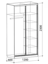 Детский шкафы-купе Рио-4 Венге