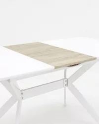 Стол обеденный раскладной Орландо 120-160 Белый