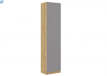 Дизайнерский шкаф БОСТОН ШК-003  дуб крафт золотой/Шифер серый