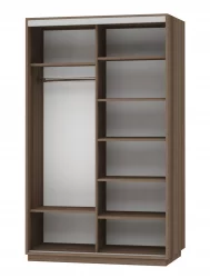 Шкаф-купе двухдверный Экспресс Дуо 1400х2200h Лондон/Ясень шимо тёмный