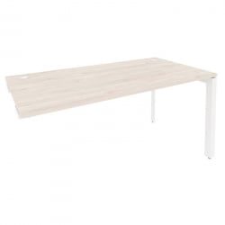 Стол-приставка на П-образном м/к к опорным элементам ОНИКС О.МП-СПР-4.8 Денвер Светлый/Белый / ONIX O.MP-SPR-4.8