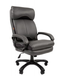 Кресло руководителя CХАИРМАН 505 НЕВ экокожа Серый / CHAIRMAN NEW