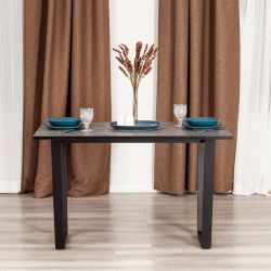 Стол COSTA ЛДСП/HPL/металл, 120 х 80 х 75 см, Мрамор черный/черный