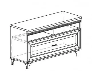 Тумба многоцелевого назначения Марлен 496 Кремовый белый Патина