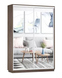 Шкаф-купе двухдверный Экспресс Дуо Экспенс 1600х2200х Венге / 1600х2200h